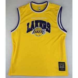 Ultra Game NBA Los Angeles Lakers Jersey Tank Top Men's XL Yellow